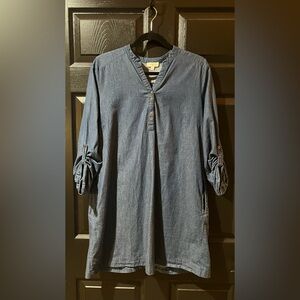 Umgee Denim Chambray Dress